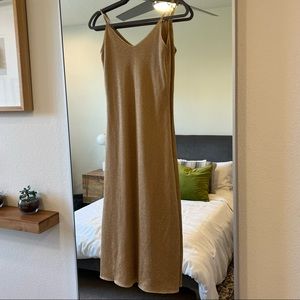 zara gold dress